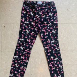 Girl's Flower Print Pants